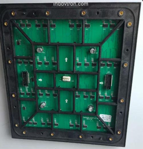 P16 SMD3535 outdoor RGB led module 256x256mm Luar ruangan bagian belakang indovtroncom, harga videotron, jual videotron murah , videotron surabaya, jasa konsultan videotron