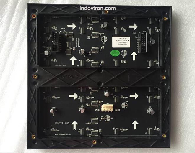 Videotron P3 SMD2121 indoor RGB led module 1/16 scan dalam ruangan bagian belakang, jasa penyewaan videotron, jual videotron surabaya, videotron murah di surabaya, harga videotron surabaya