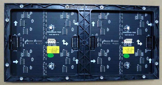 Videotron P5 SMD3528 indoor RGB led module 1/16 scan Dalam ruangan bagian belakang, jasa konsultan videotron, videotron murah, videotron bergaransi